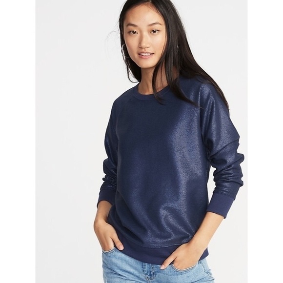 Old Navy Tops - 🌟HP🌟NWT Old Navy Relaxed French Terry Sweatshirt